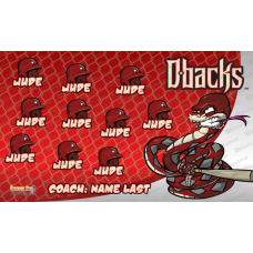 Diamond Backs 2 - Baseball - Easy Order Team Banner Design